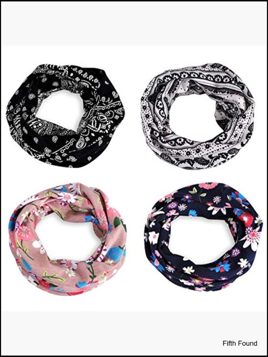Cotton Slouchy Beanie Cap Scarf Open Top Ponytail Hat Chemo Headwear